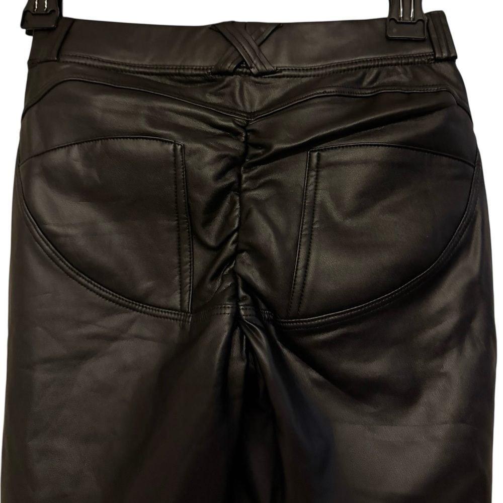 Black Leather Pants with a Flattering Fit.